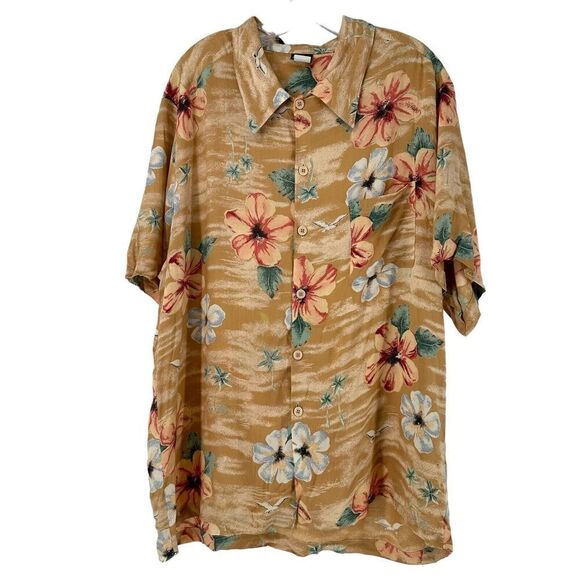 Garth Brooks Vintage 90s Hawaiian Shirt Two Pina Coladas Patch Size L Body Code - Picture 5 of 12